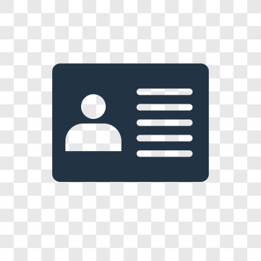 Saydam arka plan üzerinde profil şeffaflık logo kavramı izole profil vektör simgesi