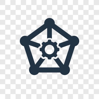 Saydam arka plan üzerinde sosyal medya şeffaflık logo kavramı izole sosyal medya vektör simgesi