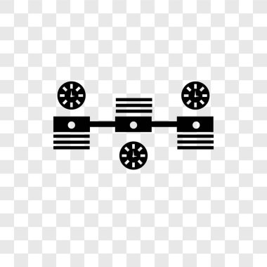 Zaman çizelgesi vektör simge şeffaf arka plan üzerinde zaman çizelgesi şeffaflık logo kavramı izole