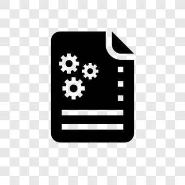 Şeffaf arka plan, proje şeffaflık logo kavramı izole proje vektör simgesi