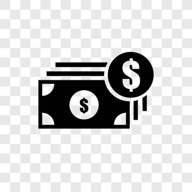 Saydam arka plan üzerinde Crowdfunding saydamlık logo kavramı izole Crowdfunding vektör simgesi