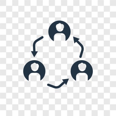 Saydam arka plan üzerinde ağ şeffaflık logo kavramı izole ağ vektör simgesi