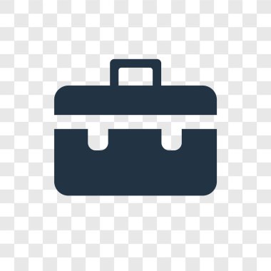 Evrak Çantası'nı vektör simge şeffaf arka plan üzerinde evrak çantası'nı şeffaflık logo kavramı izole