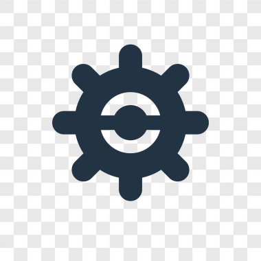 Saydam arka plan üzerinde ayarları şeffaflık logo kavramı izole ayarları vektör simgesi