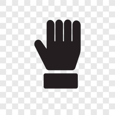 Saydam arka plan üzerinde tutun şeffaflık logo kavramı izole vektör simge tutun