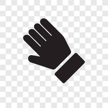 Saydam arka plan üzerinde tutun şeffaflık logo kavramı izole vektör simge tutun