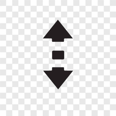 Saydam arka plan üzerinde kaydırma şeffaflık logo kavramı izole kaydırma vektör simgesi