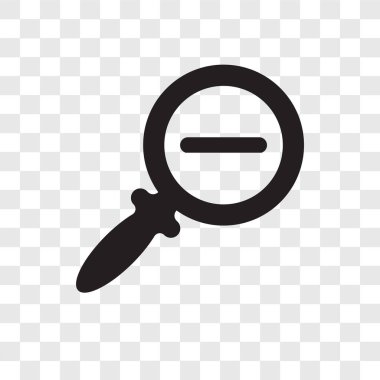 Zoom şeffaf arka plan üzerinde izole vektör simge şeffaflık logo kavramı Zoom