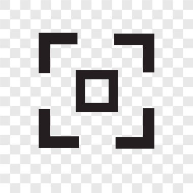 Saydam arka plan üzerinde hareket şeffaflık logo kavramı izole vektör simgesi hareket