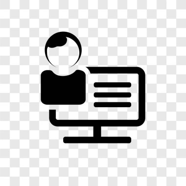 Saydam arka plan üzerinde Video çağrı şeffaflık logo kavramı izole video arama vektör simgesi