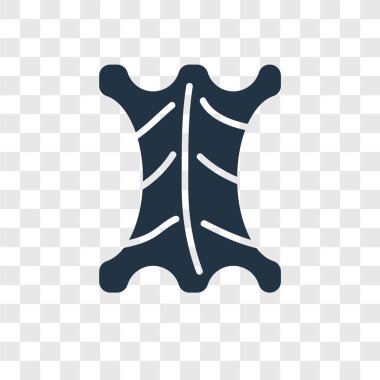 Saydam arka plan üzerinde cilt şeffaflık logo kavramı izole cilt vektör simgesi