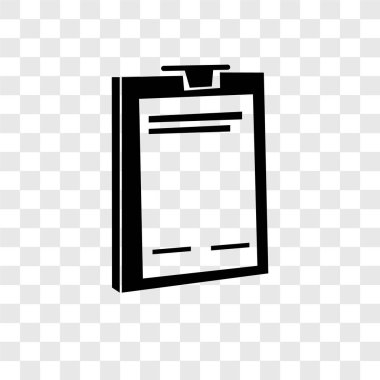 Saydam arka plan üzerinde Pano şeffaflık logo kavramı izole Pano vektör simgesi