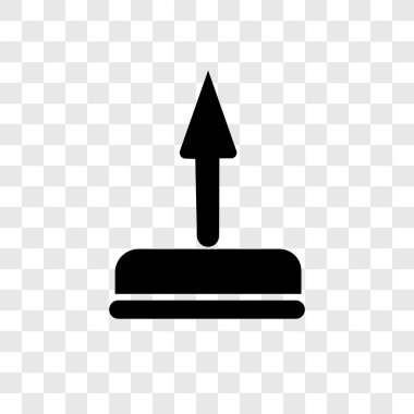 Şeffaf arka plan, şeffaflık logo kavramı kadar tarafı üzerinde izole vektör simge yan