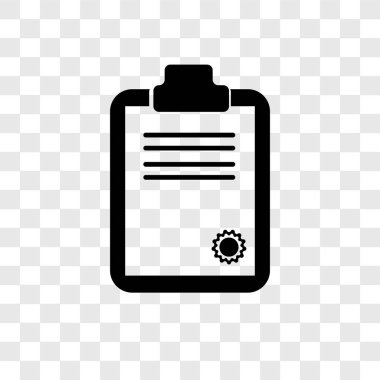 Saydam arka plan üzerinde Pano şeffaflık logo kavramı izole Pano vektör simgesi