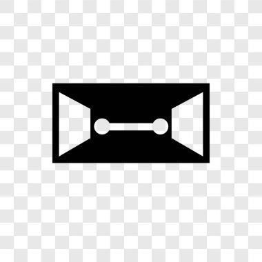 Saydam arka plan üzerinde dosyası saydamlığı logo kavramı izole dosya vektör simgesi