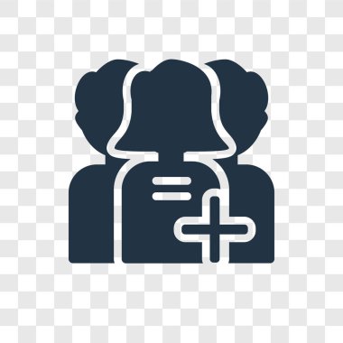 Saydam arka plan üzerinde müşteri şeffaflık logo kavramı izole müşteri vektör simgesi