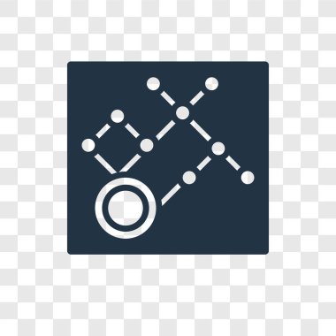 Saydam arka plan üzerinde bağlantı şeffaflık logo kavramı izole bağlantı vektör simgesi