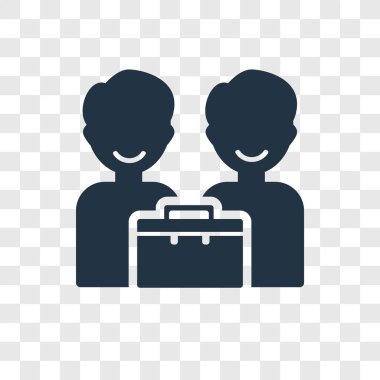 Saydam arka plan üzerinde ortak saydamlık logo kavramı izole ortak vektör simgesi