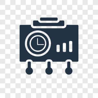 Şeffaf arka plan, planlama şeffaflık logo kavramı izole planlama vektör simgesi