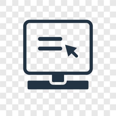 Saydam arka plan üzerinde Web sitesi şeffaflık logo kavramı izole Web sitesi vektör simge