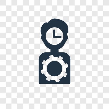 Saydam arka plan üzerinde yaratıcı şeffaflık logo kavramı izole yaratıcı vektör simgesi