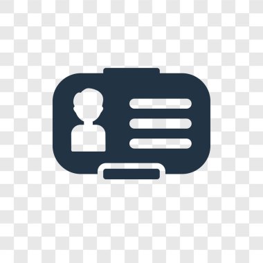 Saydam arka plan üzerinde kart şeffaflık logo kavramı izole kart vektör simgesi