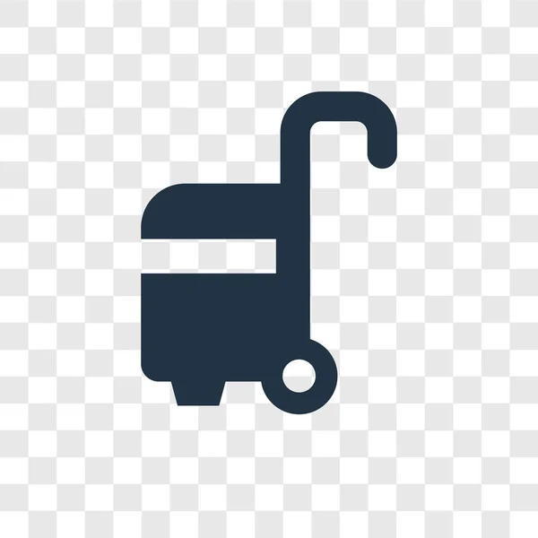 Koffer Vektor Symbol Isoliert Auf Transparentem Hintergrund Koffer Transparenz Logo — Stockvektor