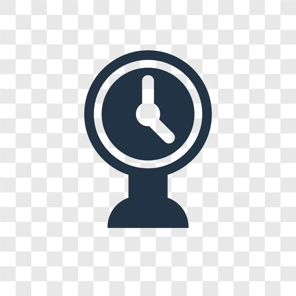 Icono Vector Tiempo Aislado Sobre Fondo Transparente Concepto Logotipo Transparencia — Vector de stock