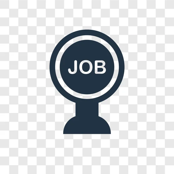Job Vektor Symbol Isoliert Auf Transparentem Hintergrund Job Transparenz Logo — Stockvektor