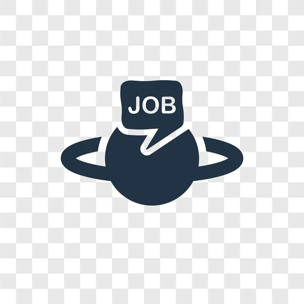 Job Vektor Symbol Isoliert Auf Transparentem Hintergrund Job Transparenz Logo — Stockvektor