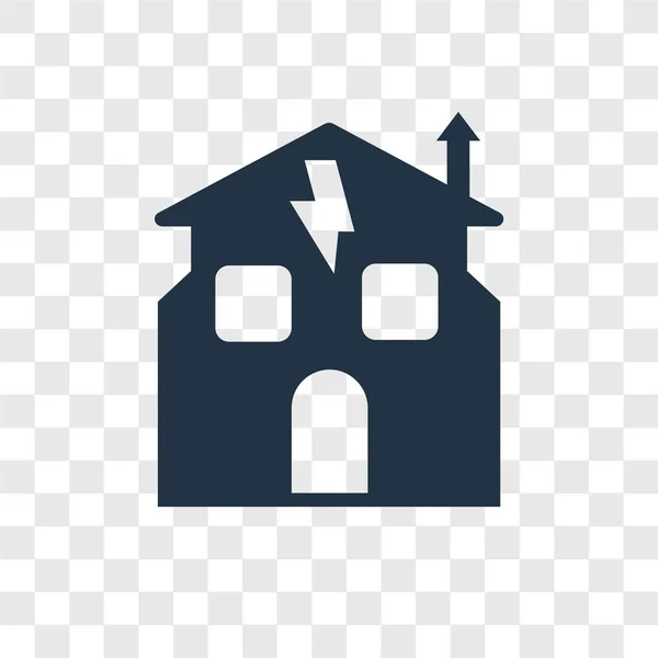 Huis Vector Pictogram Geïsoleerd Transparante Achtergrond Home Transparantie Logo Concept — Stockvector