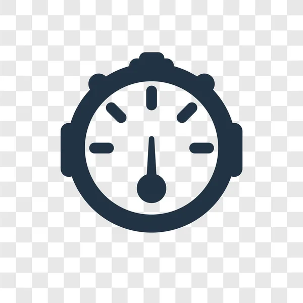 Dial Icono Vectorial Aislado Sobre Fondo Transparente Dial Concepto Logotipo — Archivo Imágenes Vectoriales