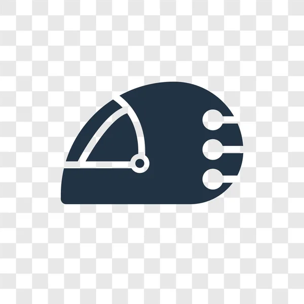 Helm Vektor Symbol Isoliert Auf Transparentem Hintergrund Helmtransparenz Logo Konzept — Stockvektor