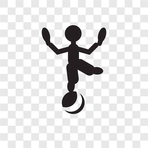 Acrobat Man Vector Icono Aislado Sobre Fondo Transparente Acrobat Man — Vector de stock