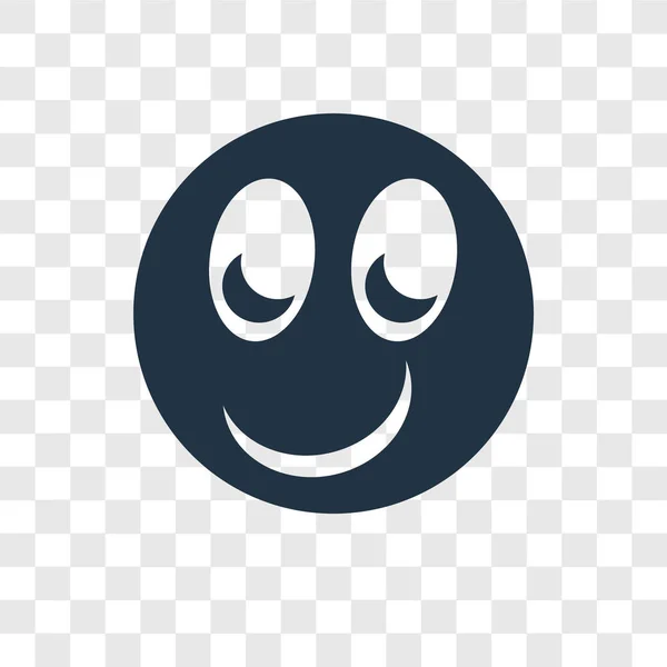 Saydam Arka Plan Üzerinde Mutlu Şeffaflık Logo Kavramı Izole Mutlu — Stok Vektör