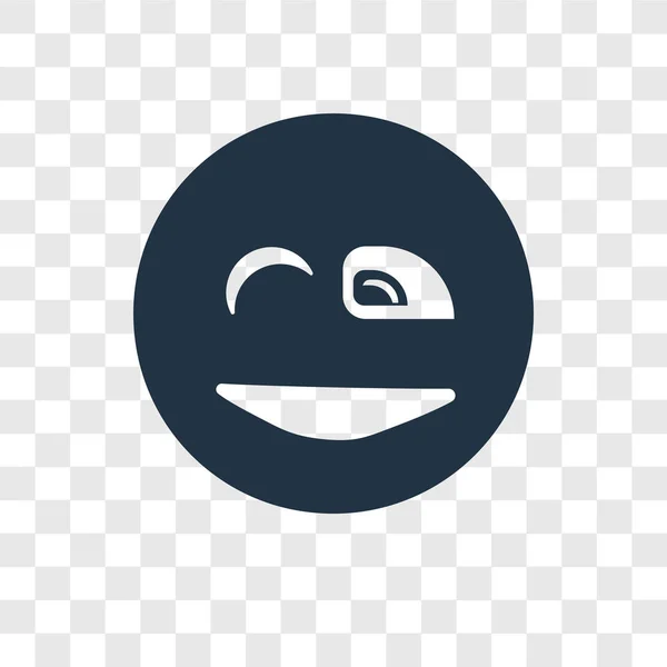 Saydam Arka Plan Üzerinde Wink Şeffaflık Logo Kavramı Izole Wink — Stok Vektör