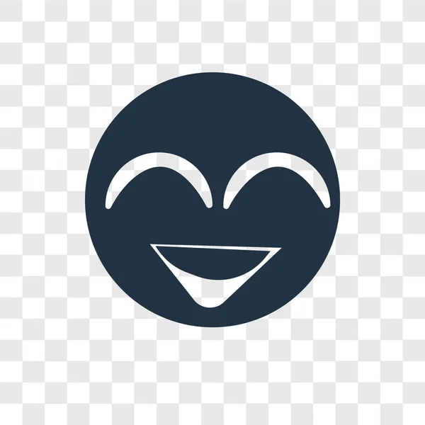 Szczęśliwy Wektor Ikona Białym Tle Przezroczystym Tle Koncepcja Logo Happy — Wektor stockowy