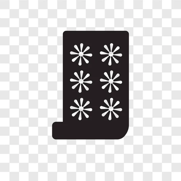 Иконка Вектора Обоев Изолирована Прозрачном Фоне Концепция Логотипа Прозрачности Обоев — стоковый вектор