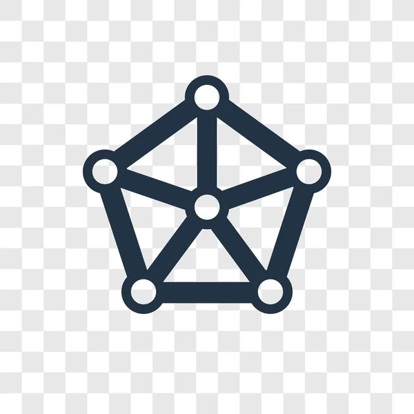 Vektorové Ikony Sítě Izolované Průhledné Pozadí Síťová Transparentnost Logo Koncepci — Stockový vektor