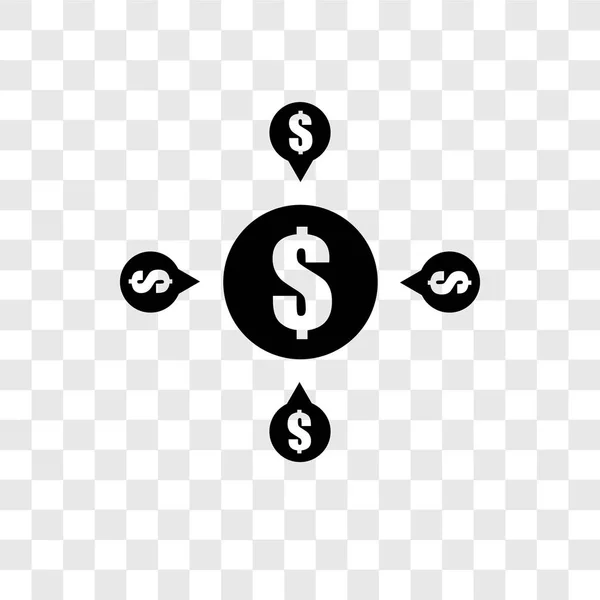 Crowdfunding Vector Icono Aislado Sobre Fondo Transparente Concepto Logotipo Transparencia — Vector de stock