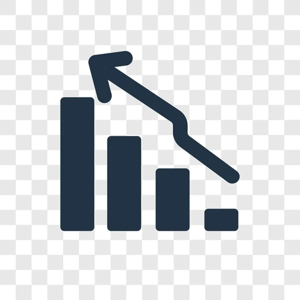 Balkendiagramm Vektorsymbol Isoliert Auf Transparentem Hintergrund Balkendiagramm Transparenz Logo Konzept — Stockvektor