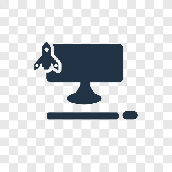Laptop Vektorsymbol Isoliert Auf Transparentem Hintergrund Laptop Transparenz Logo Konzept — Stockvektor