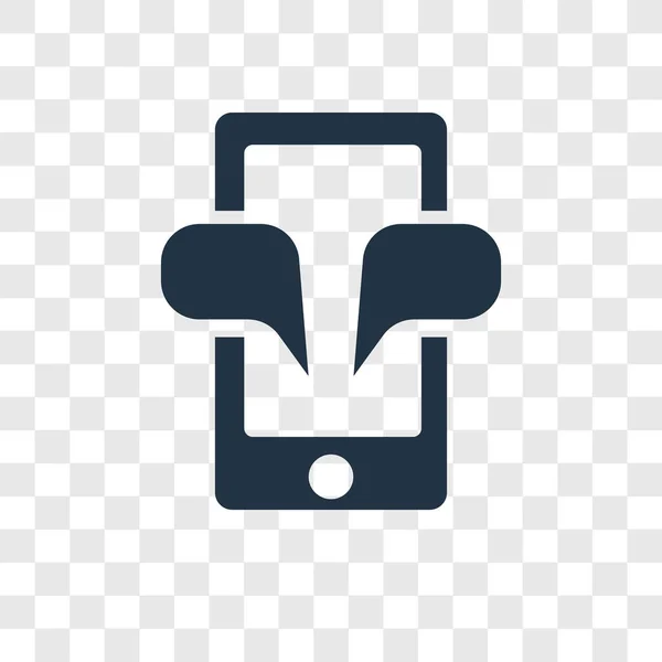 Smartphone Vektor Symbol Isoliert Auf Transparentem Hintergrund Smartphone Transparenz Logo — Stockvektor