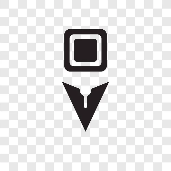 Cursor Vektorsymbol Isoliert Auf Transparentem Hintergrund Cursor Transparenz Logo Konzept — Stockvektor