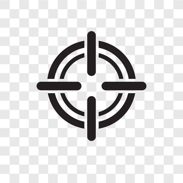 Saydam Arka Plan Üzerinde Hedef Şeffaflık Logo Kavramı Izole Hedef — Stok Vektör