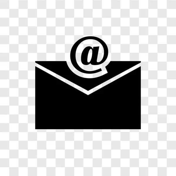 Mail Vektor Symbol Isoliert Auf Transparentem Hintergrund Mail Transparenz Logo — Stockvektor