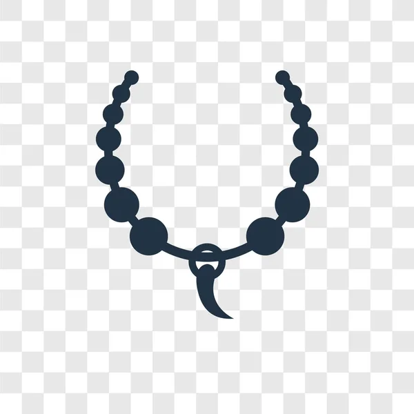 Halsketten Vektor Symbol Isoliert Auf Transparentem Hintergrund Kette Transparenz Logo — Stockvektor