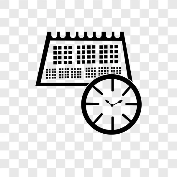 Иконка Вектора Календаря Изолирована Прозрачном Фоне Концепция Логотипа Прозрачности Календаря — стоковый вектор