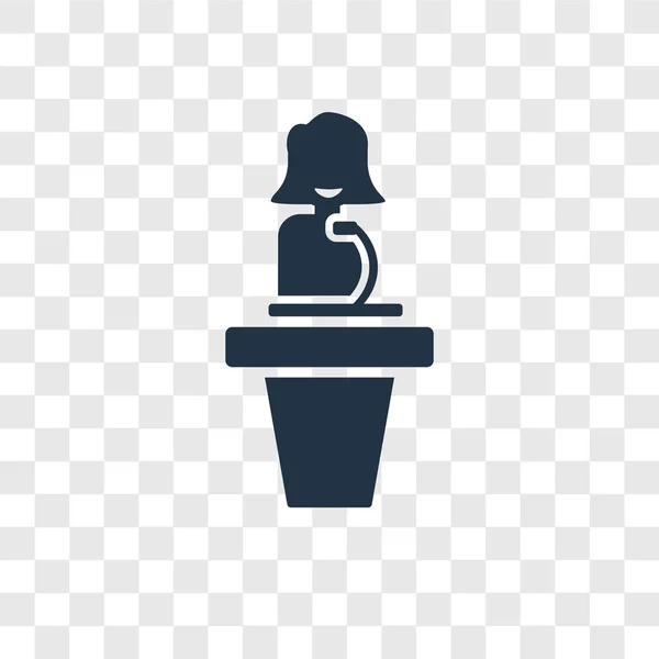 Saydam Arka Plan Üzerinde Konferans Şeffaflık Logo Kavramı Izole Konferans — Stok Vektör