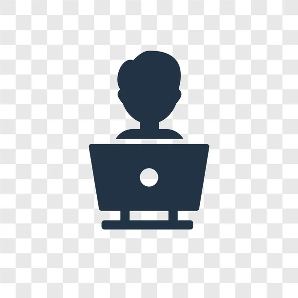 Programmierer Vektor Symbol Isoliert Auf Transparentem Hintergrund Programmierer Transparenz Logo — Stockvektor